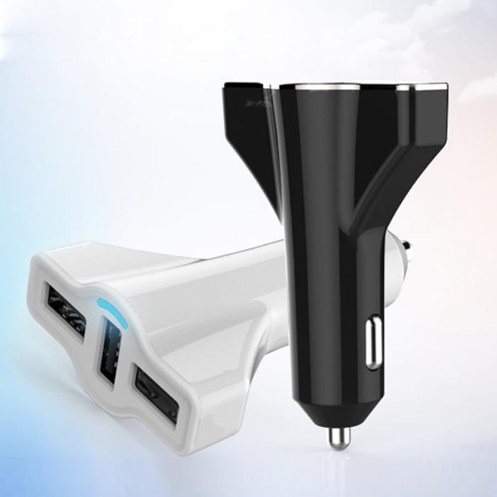 High Speed Auto Universele 3 poorten USB Car Charger Voor iPad iPhone 5 V 5.2A Mini Adapter usb lader