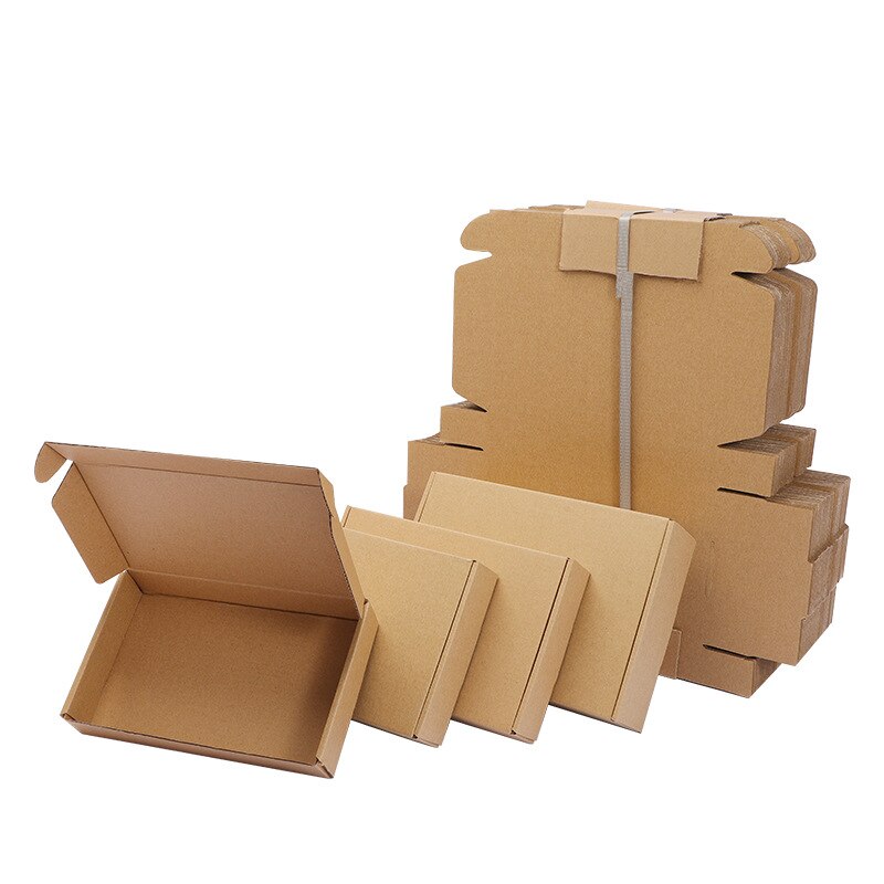 10 Uds. De embalaje de cartón Kraft de varios tamaños blanco/marrón, pequeños para de boda, jabón hecho a mano, caja de para eventos de dulces de Chocolate