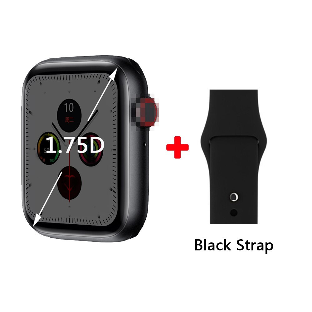 Microwear W26 Smart Uhr 1,75 zoll touchscreen Smartwatch Anruf Nachricht IP68 Wasserdichte iwo w26 Smart Uhr Für Männer/frauen: Black