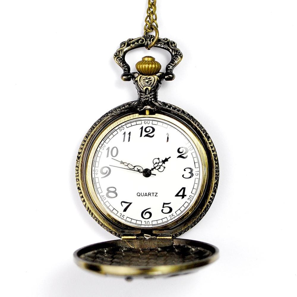 Large Santa Vintage Pocket Watch Quartz Watch Classic Flip Fine Pocket Watch Manufacturers 8007