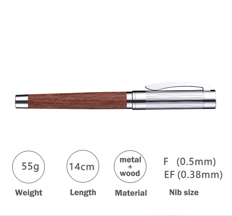 DARB-1001 wood fountain pen classic style rosewood and walnat business office supplies school writing pens