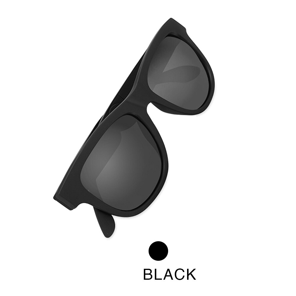 G1 Wireless Bone Conduction Bluetooth Sunglasses w/Mic Hands-Free Call Music Waterproof Smart Sunglasses for iPhone Android: Black