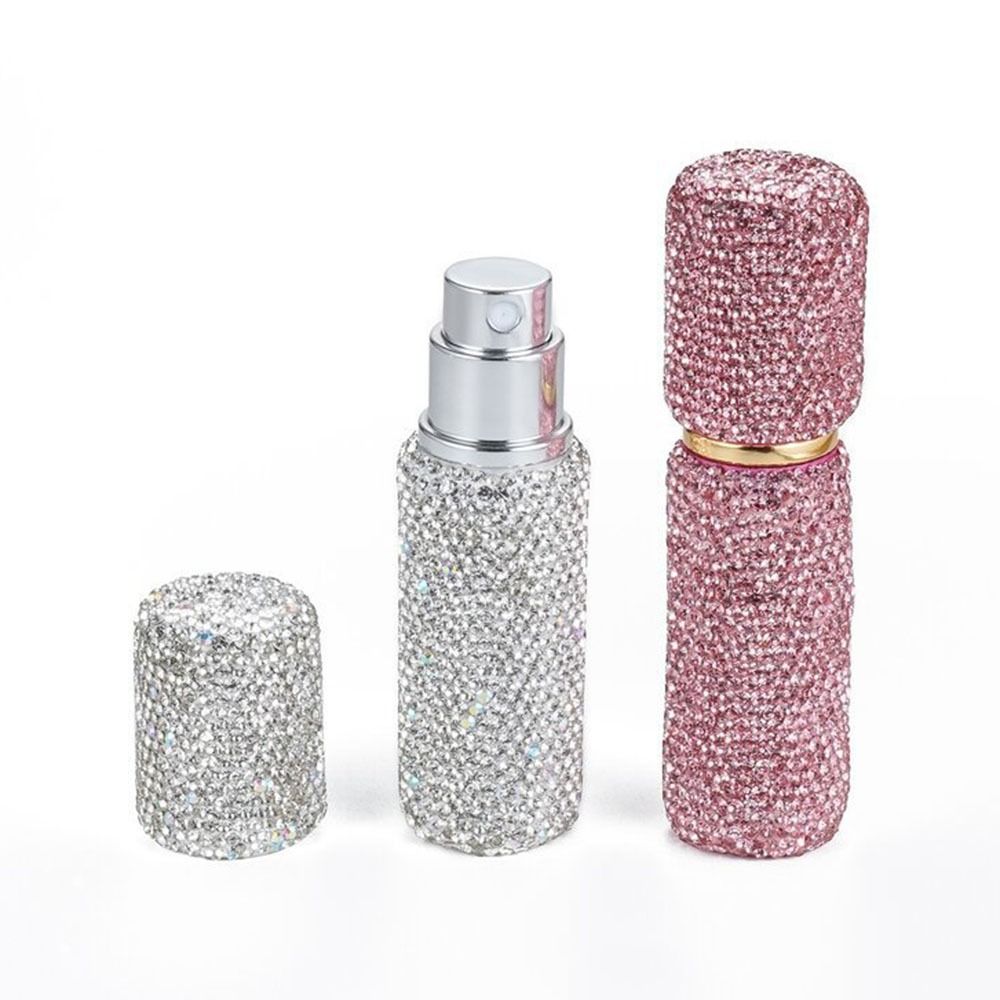 10Ml Verstuiver Reizen Sub-Bottelen Draagbare Mini Diamant Glas Navulbare Parfum Flesspuitpomp Lege Cosmetische Container