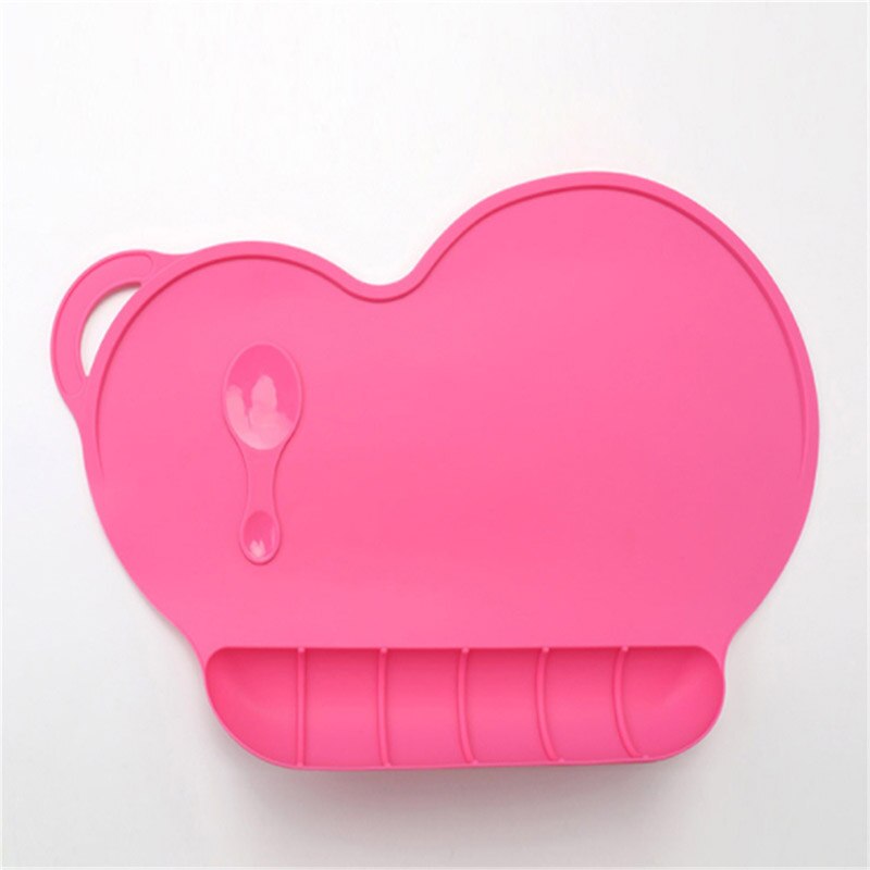 neue Stil Baby Kind Silizium Platte Saugnapf rutschfeste Baby Tischset Wasserdicht Snack matt Art Abendessen Platte Plato plaat