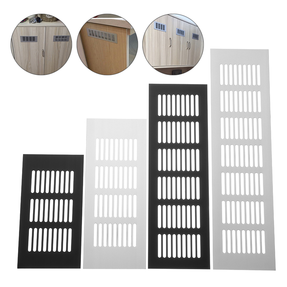 Rejilla de ventilación de aleación de aluminio para armario, cubierta de orificios, adornos, rejilla de ventilación