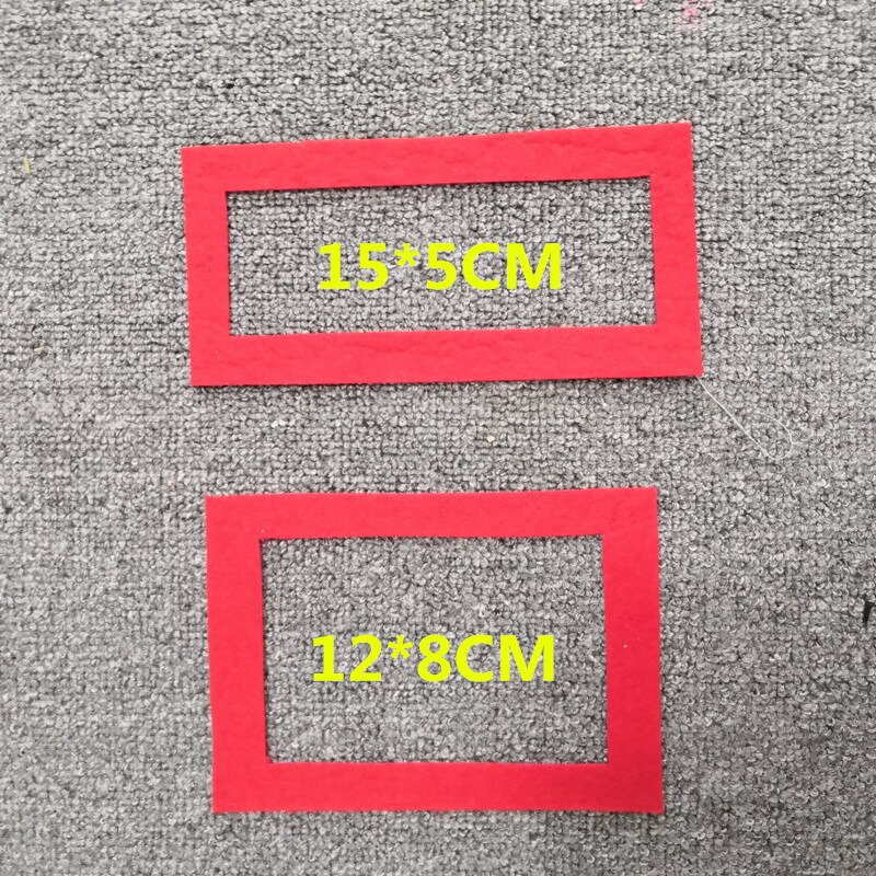 Cadres pour couvertures de jalon du 100ème anniversaire,accessoires de photographie, photo de la pleine lune, en feutre,: 2pcs red