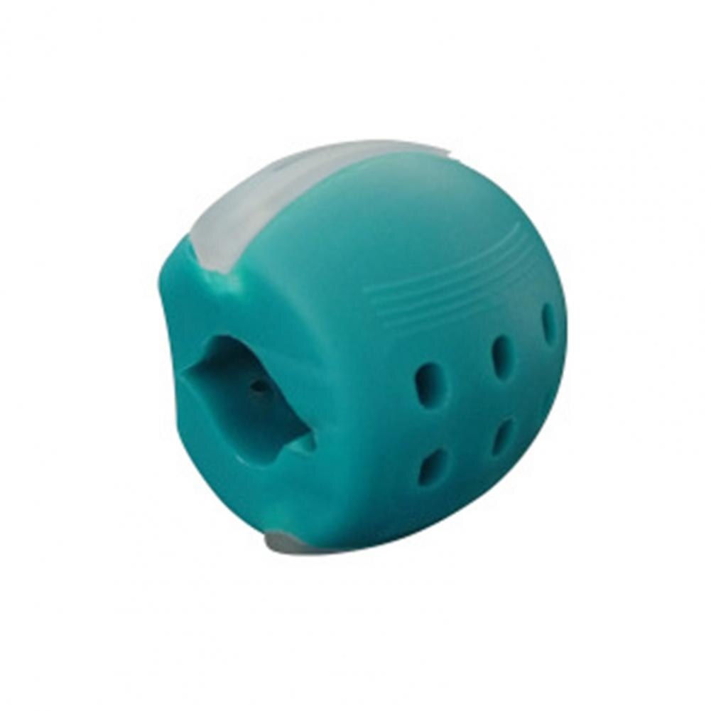 Dispositif d'exercice de mâchoire en silicone de alimentaire, balle d'entraînement musculaire à mâcher faciale: green