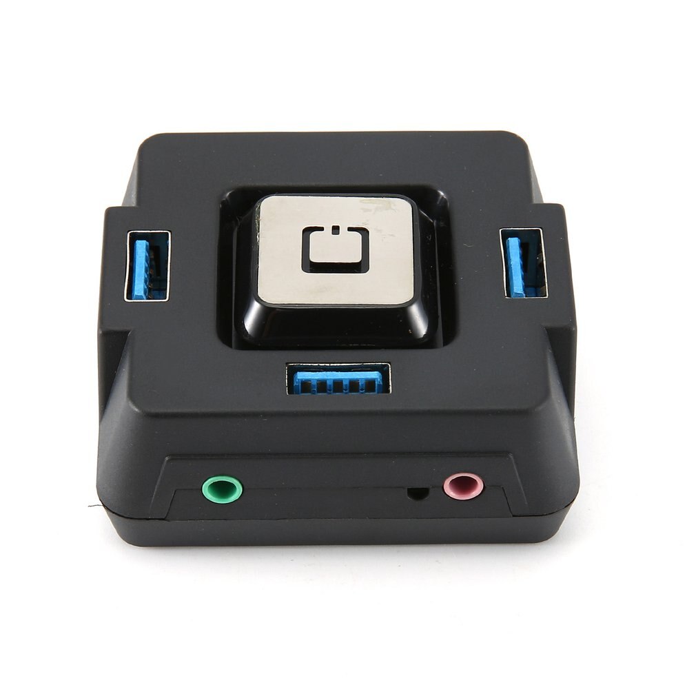 Multi-function USB3.0 Computer Desktop Switch Internet Cafe Home Office Desktop Chassis Switch USB3.0 With Sound Card