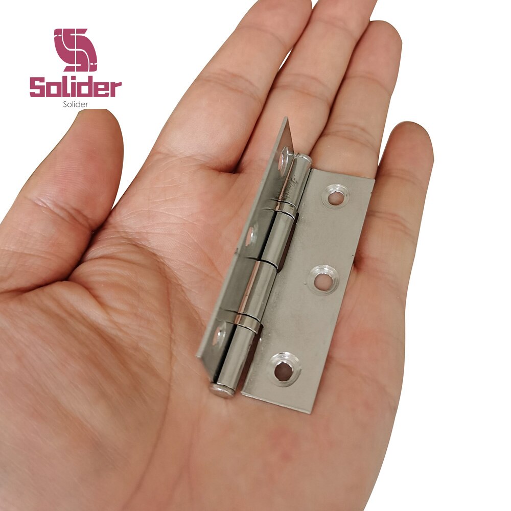 20 Pcs 2.5 Inch Stainless Steel Flat Hinge Cabinet Doors Windows Hardware Hinge