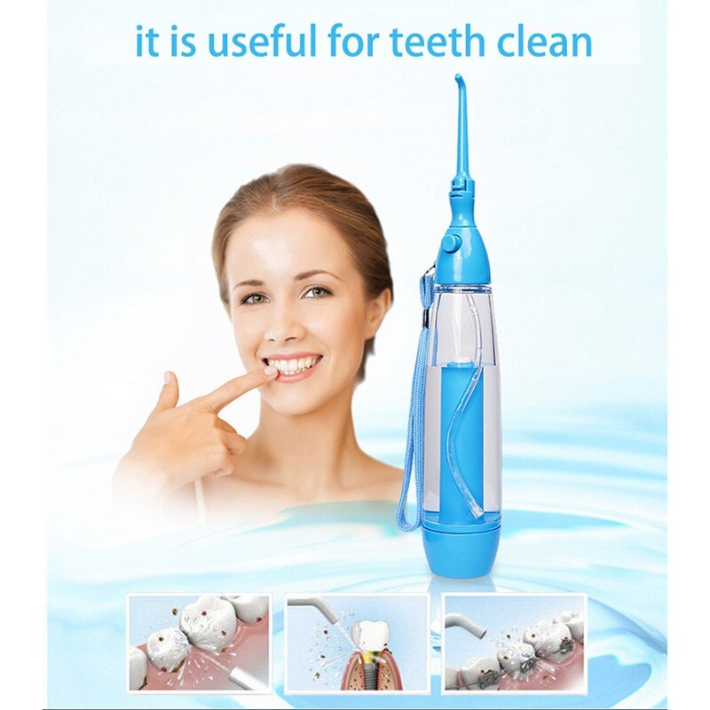 Irrigateur buccal Portable, nettoyage de la bouche, Irrigation des dents, fil dentaire manuel, pas d&#39;électricité, Abs,