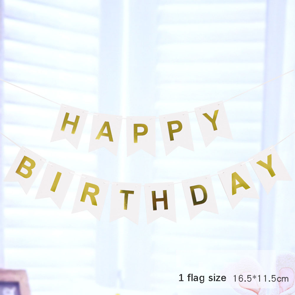 Banner de feliz cumpleaños, decoración de de cumpleaños, serpentinas, guirnalda, bandera, adorno de jardín para sala de estar, banderines de escena para niños y adultos: Caqui