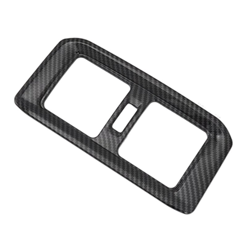 Auto Airconditioning Vent Outlet Cover Trim Armsteun Doos Half Pak Achter Voor Toyota Rav4 Rav 4 Carbon fiber Stijl Auto