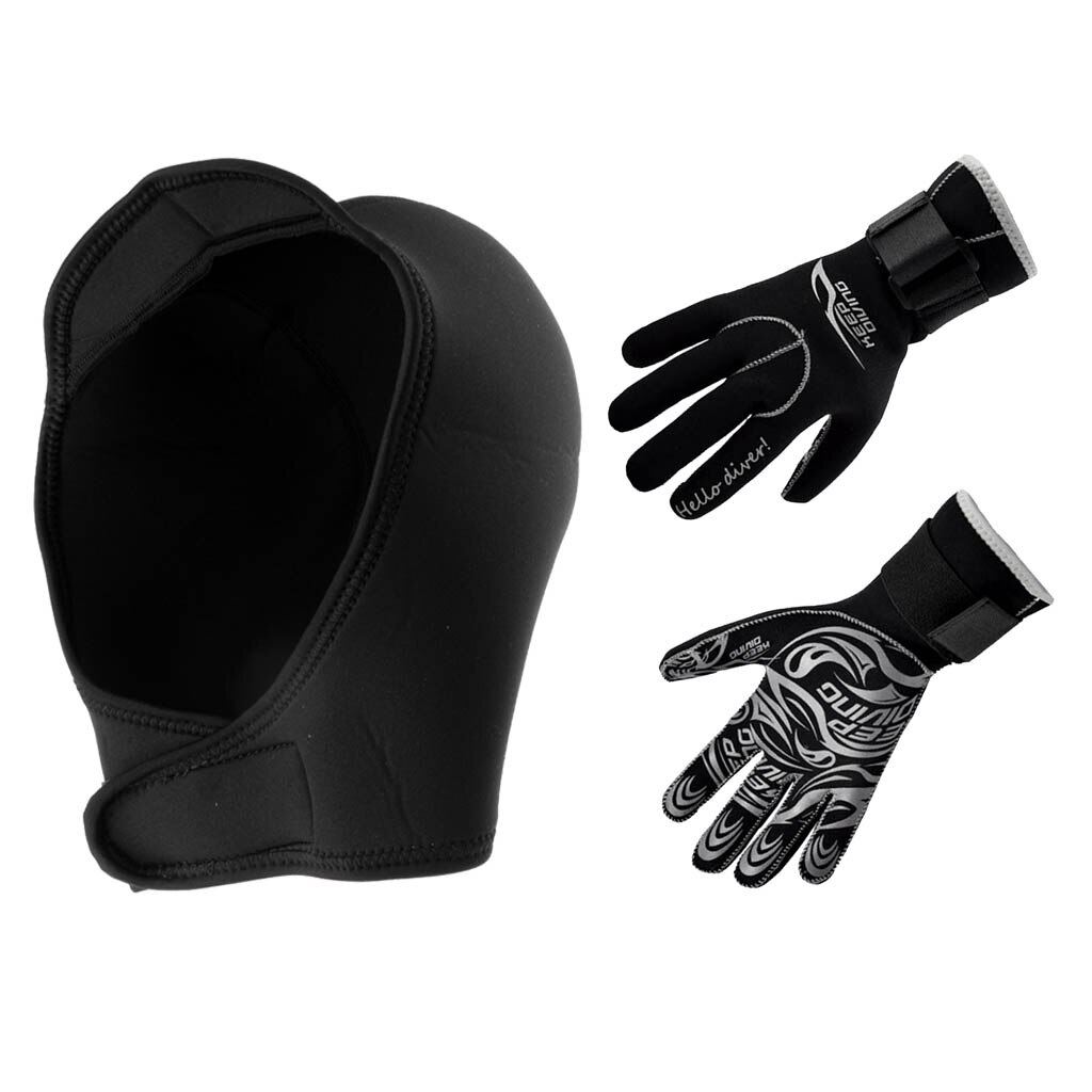 Gorro de Windsurf + guantes de traje de neopreno para deportes acuáticos