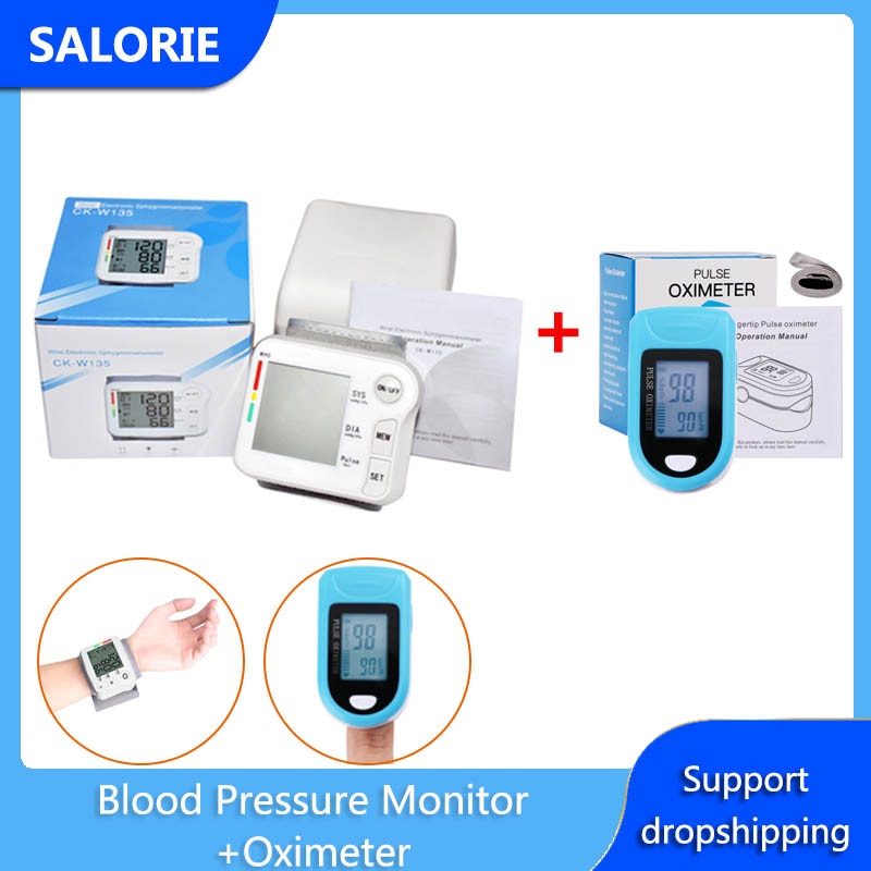 Vingertop Pulsoxymeter Pulse Oxymeter Pulsioximetro Digitale Arm Tensiometers Bloeddrukmeter Apparaat Voor Druk
