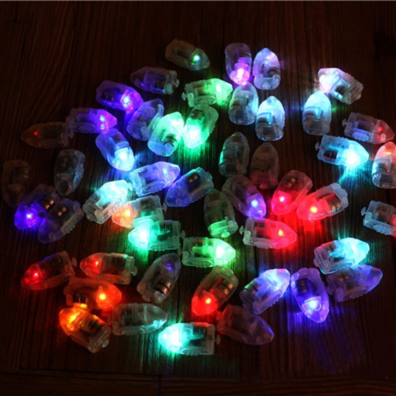 20 stk farverig led ballon lys glød flash ball lamper papir mini lanterne ballon lampe jule halloween fest dekoration: Farverige lys