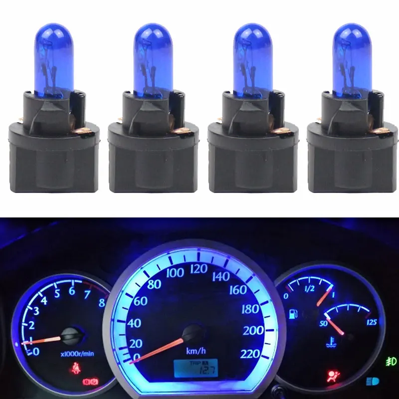1/5/10 Uds T5 luz LED para coche automóviles diodo emisor de luz instrumento calibre tablero bombillas 12v/24v lámpara Interior de coche