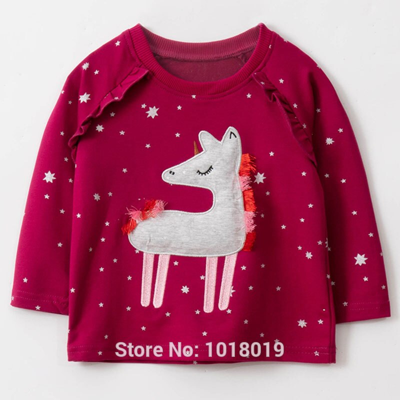 Kinderhoodies, bovenkleding, bebe meisjes tops, fleeces, sweatshirts, babykleding voor meisjes, truien, 100%  interloop katoenen t-shirts, cartoon t-shirts: 4t