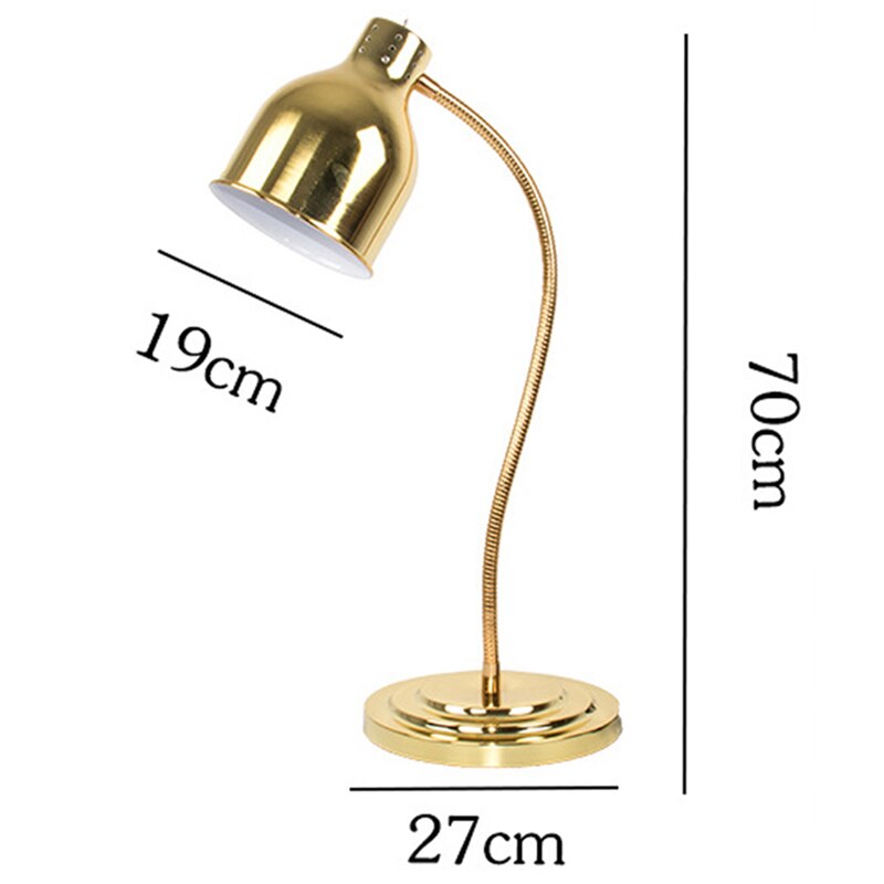 Heating Lamp Single Head Buffet Food Holding Cabinet Heating Barbecue Display Lamp Hanging Single Head 220V OEN PIECE LP