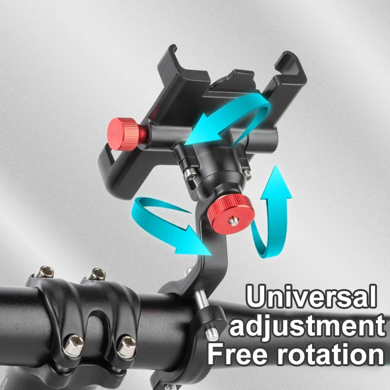 Soporte de teléfono X-TIGER para bicicleta, soporte de teléfono de aleación para bicicleta, rotación de 360 °, Clip para manillar de motocicleta, para todos los teléfonos móviles