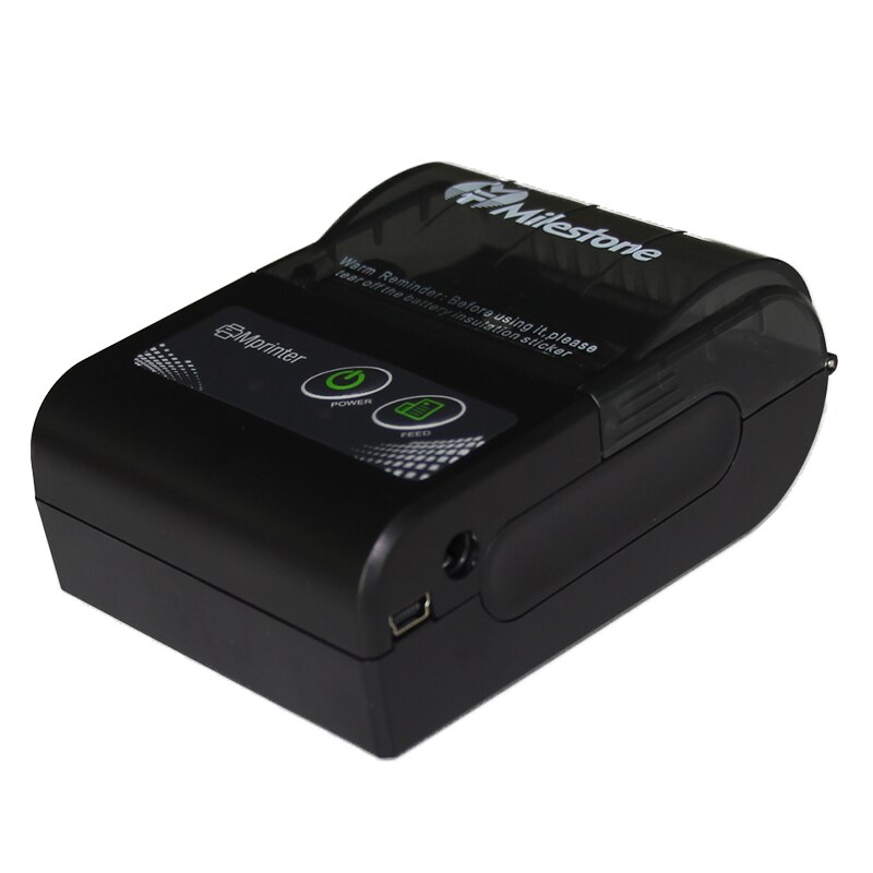 Milestone Bluetooth Printer Draadloze Ontvangst factuur Thermische Printer 58MM Mini Draagbare pocket voor Windows Android IOS MHT-P10