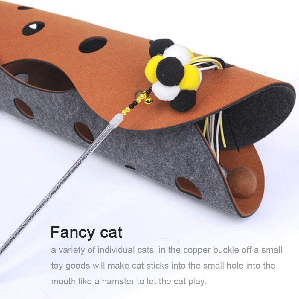 2 pièces de tunnel de bricolage pour chat, jouets pliables, tubes de nid pour petit chat