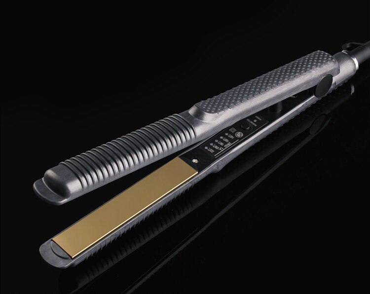 Ceramic Hair Care Curl Straightener Flat Iron Perm Splint Tourmaline Ceramic Curved Plates Flat Iron Hair Straightner: Straightener / EU
