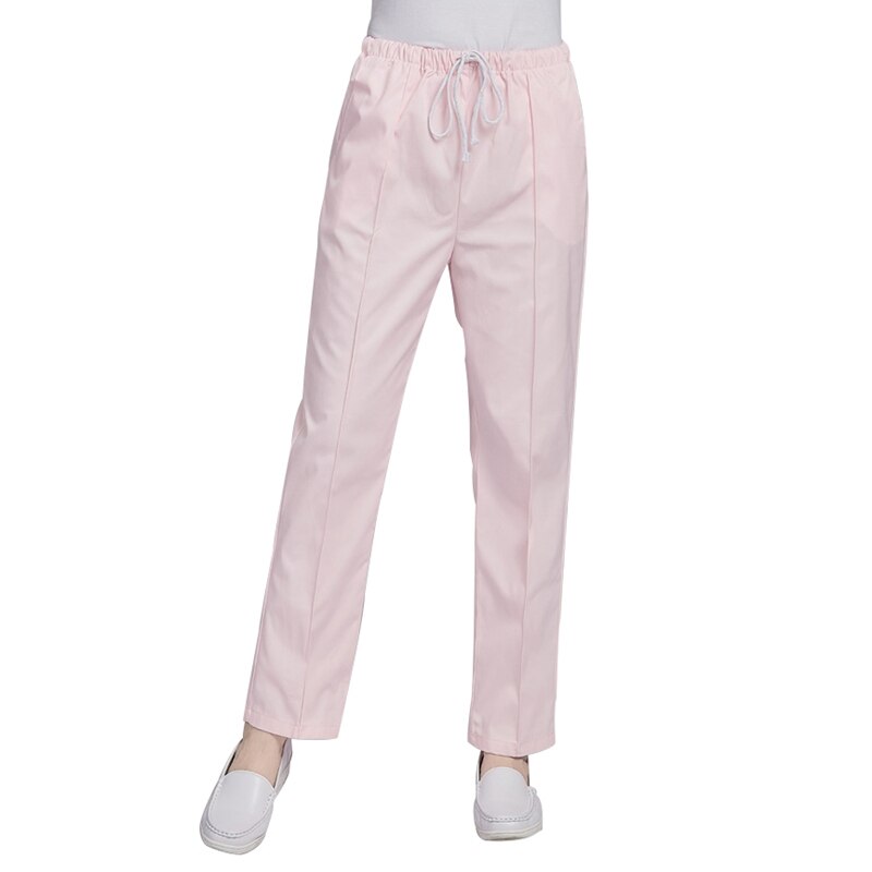 Vrouwen Verpleegkundige Werkkleding Dikke Scrub Broek Ziekenhuis Werk Broek Verpleegkundige Bodems Medische Uniform Arts Verpleging Bodems: Pink / XL
