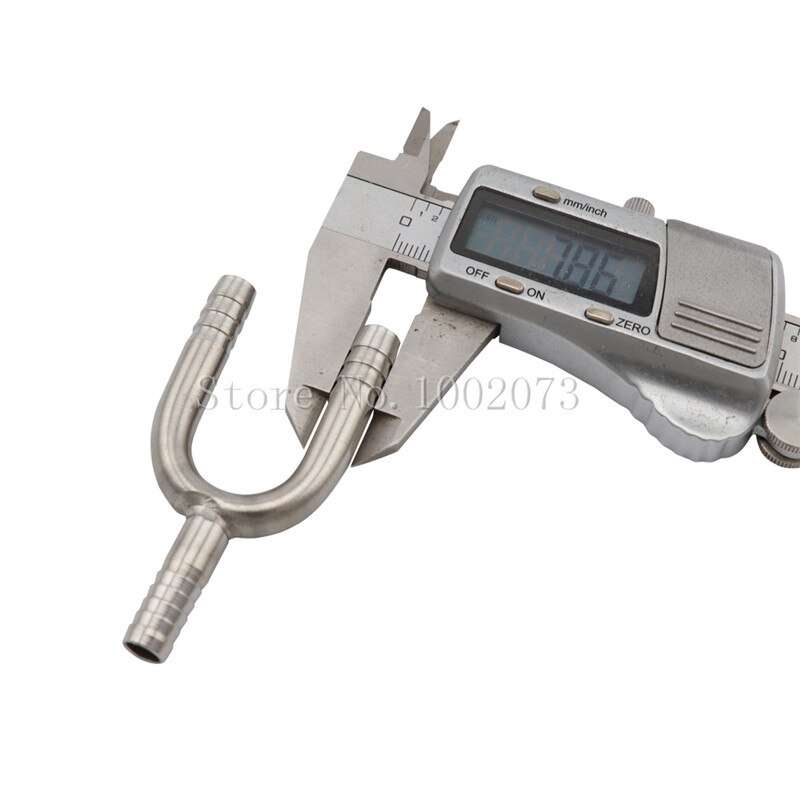 Stainless Steel U Shaped Hose Barb Tee 3-Way T-Shape 4-Way Beer Hose Splicer Connector Cross Fittings for Home Brewing Beer Line