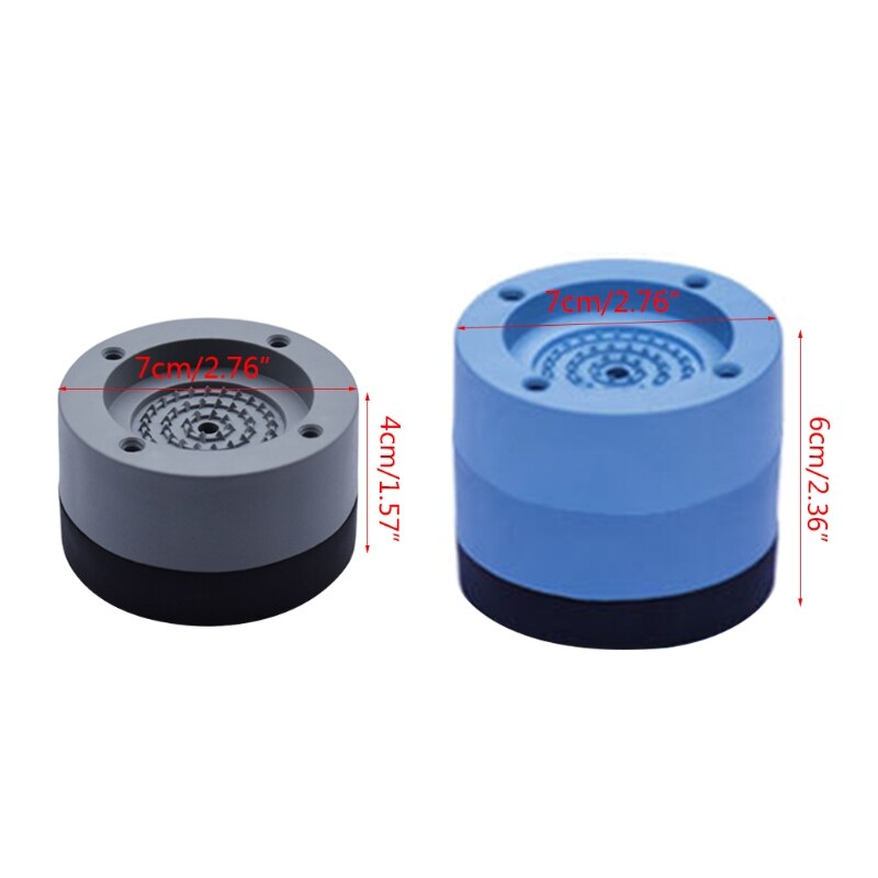 4pcs/set Antislip Washing Machine Feet Mats Nonslip Refrigerator Antivibration Pad Noisereducing Kitchen Bathroom