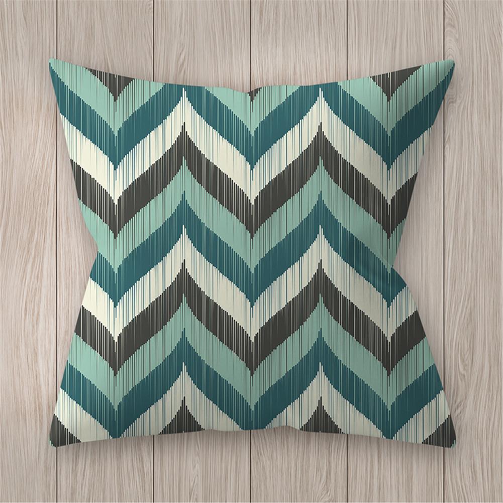 Geometrische Kussensloop 45X45 Teal Blue Kussenhoezen Decoratieve Sierkussen Covers Kussenslopen Voor Sofa Couch Woonkamer # Bw