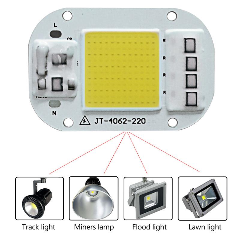 Ac 220V 20W/30W/50W Gratis Driver Hoge Druk Led Chip Cob Lichtbron diy Overstroming Licht Led Lamp Spotlight Outdoor Chip Lamp