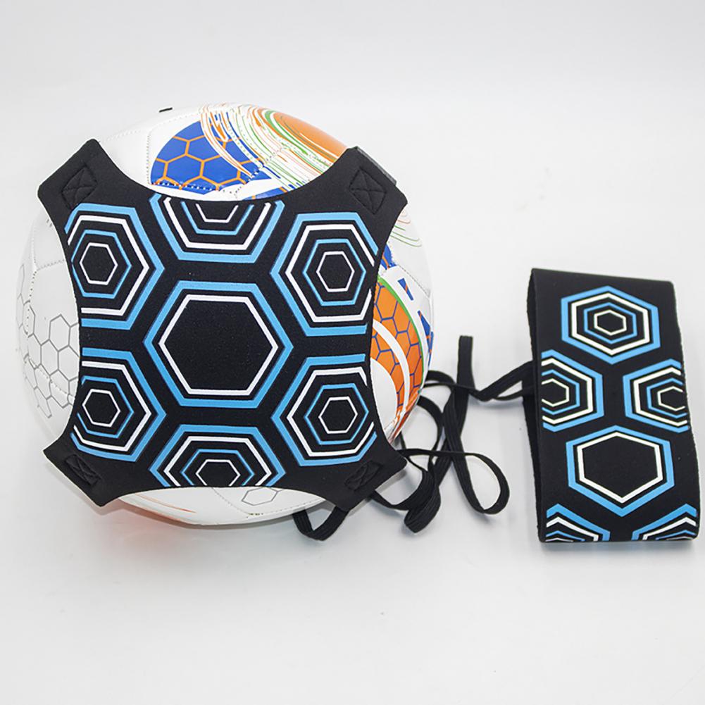 Football Strap Kick Ball Training Aid Adjustable Tool Elastic Hand-free Returner Soccer Trainer Control Skills Sports Supplies