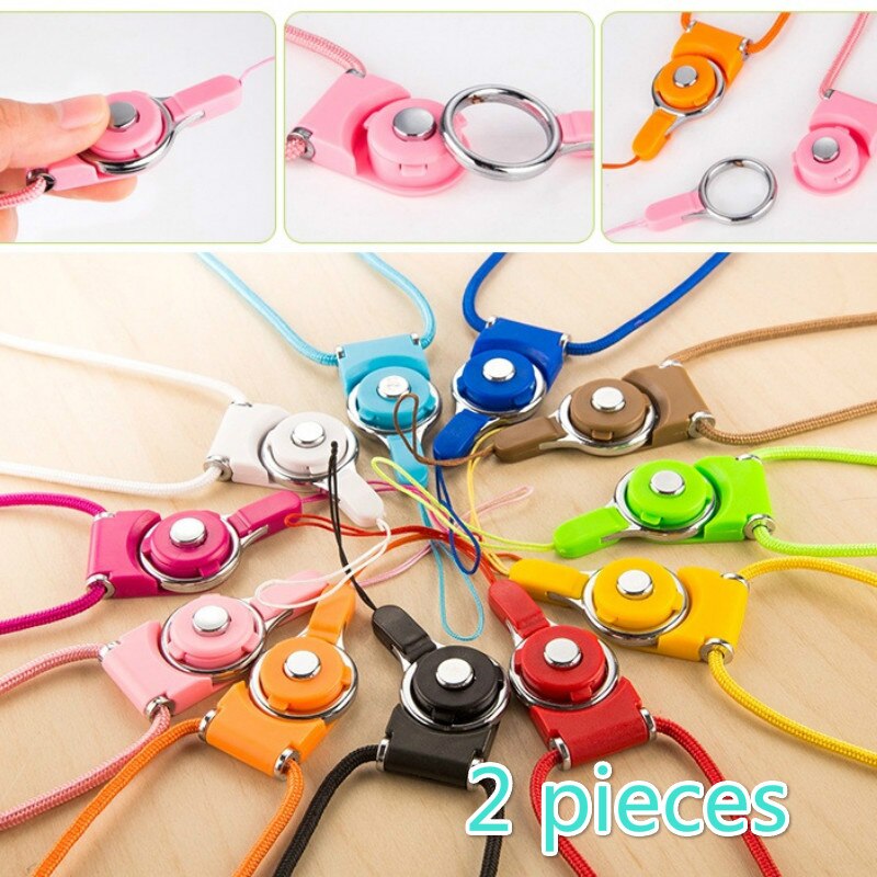 Mobile phone neck lanyard, used for removable key multifunction belt, used for ID card key ring holder 9 color mobile phone belt