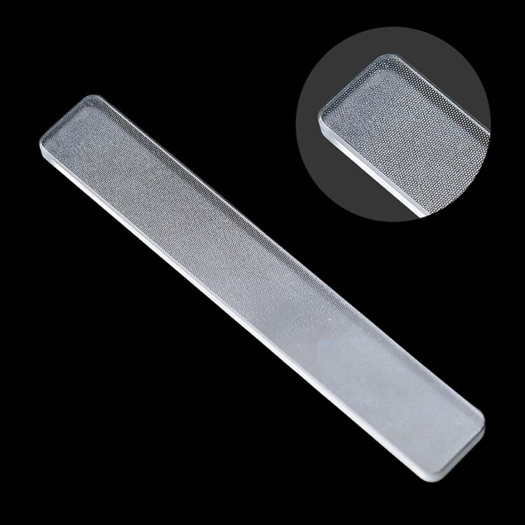 Holdbart nano glas neglebuffer fil shiner manicure filer neglelak glasbuffer polering granding fil buffing kit: Rektangel