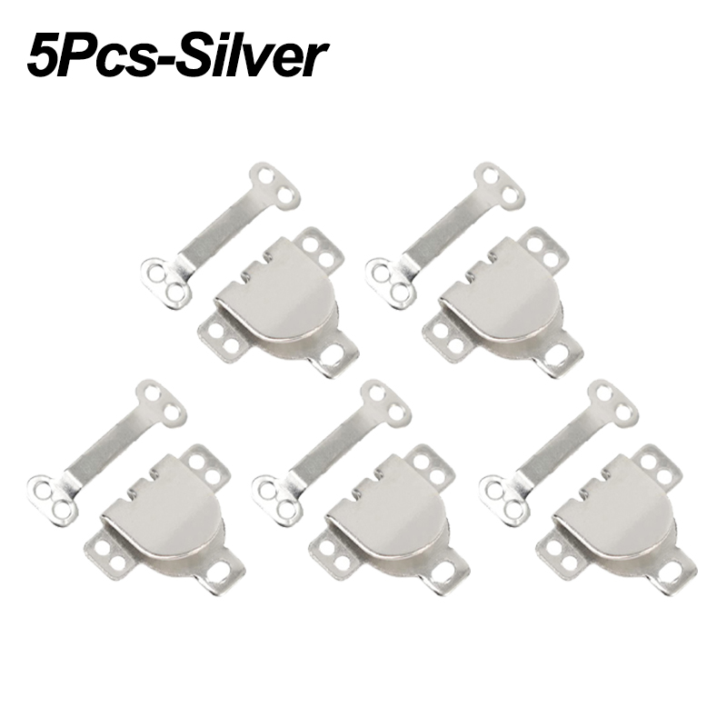2/20Pairs Metal Invisible Trousers Hook Clasp Eyes Closure Fasteners Buckle Skirt Dress Bra Sewing DIY Garment Hooks Accessories: Black Nickel