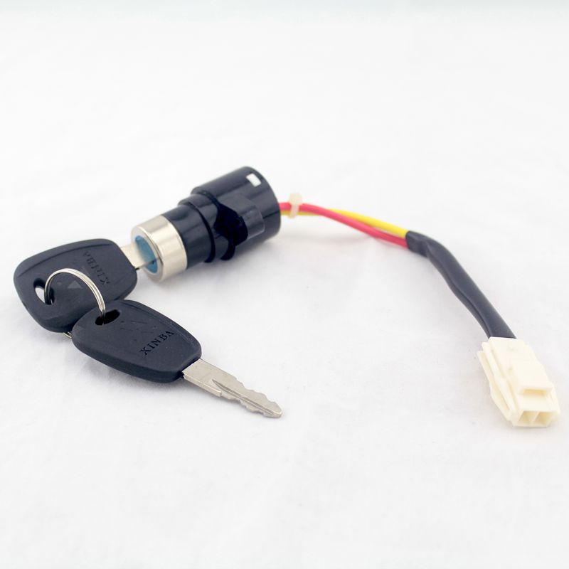 mobility scooter key switch with keys and cables