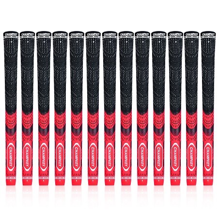8x Multi Samengestelde Midsize Golf Club Grips 10 Kleuren Champkey MCS Golf Grips: Red Midsize
