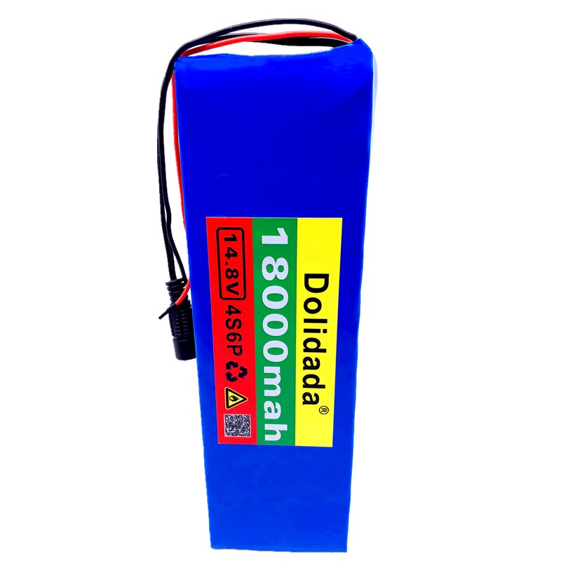 Dolidada-batería de ion de litio de 14,8 V 18Ah 4s6p 18650 li-iom, calentador para lámpara de pesca nocturna, baterías amplificadoras con cargador BMS + 16,8 V