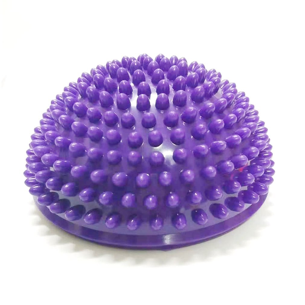 Gonflable Pvc Yoga L'hémisphère Durian Pied Boule Boule de Massage De Remise En Forme de Yoga Relaxation Musculaire Semi-Circulaire Pied Boule de Massage: VIOLET