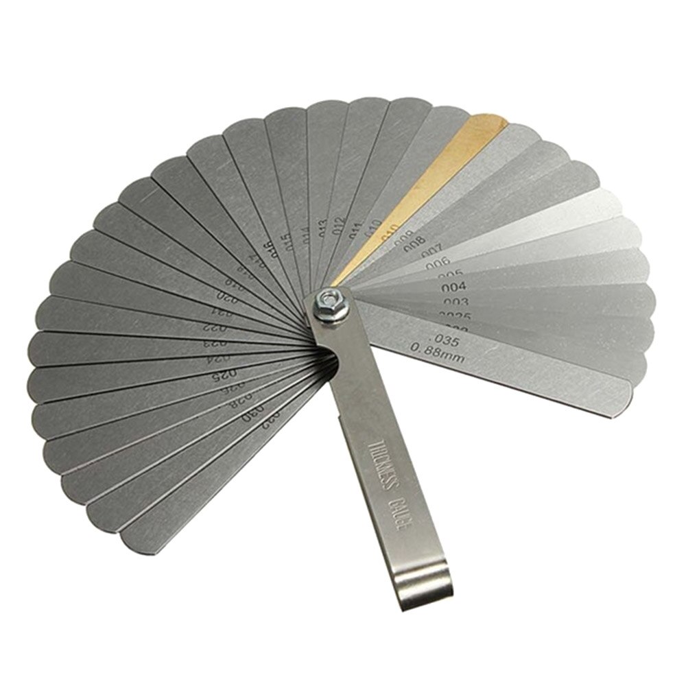 0,04-0,88mm de espesor Gage 32 hoja de combinación de herramienta de medición calibrador medidor métrico Imperial gaped llenador Gauging herramienta de medición