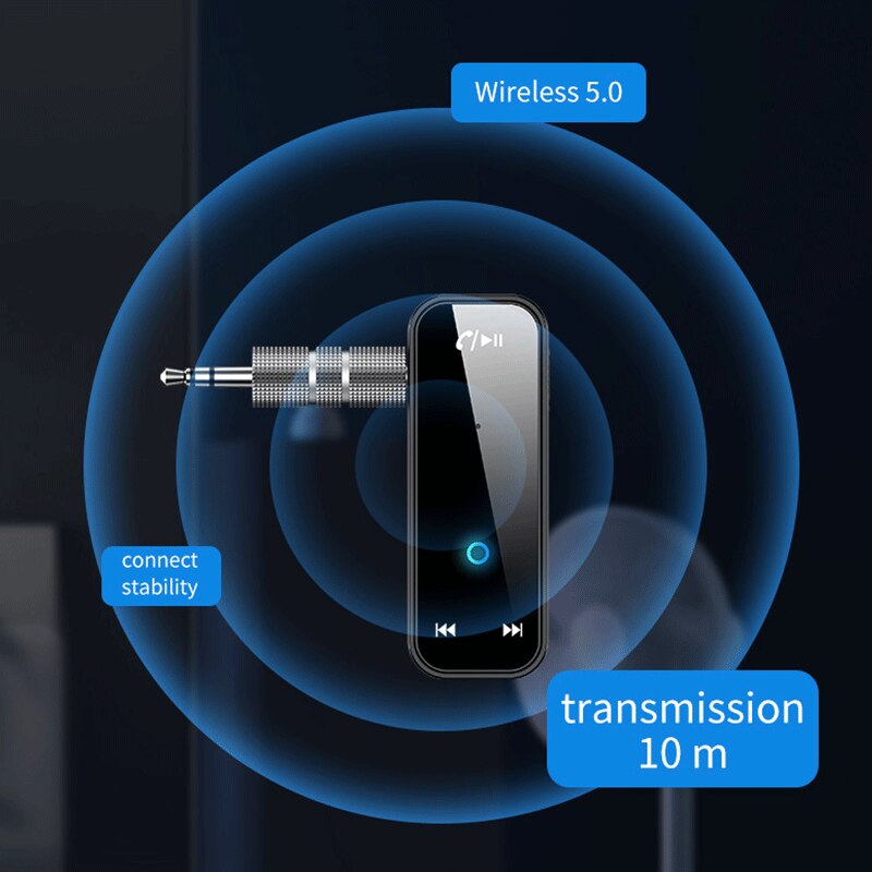 Handsfree Bluetooth Adapter Mobiele Bluetooth Audio Adapter Auto 5.0 Audio Bluetooth Converter Stereo Auto Bluetooth Ontvanger