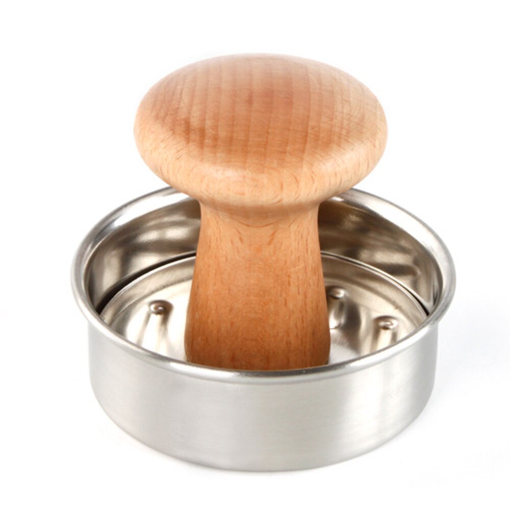 Rund form hamburger trykk rustfritt stål hamburger kjøtt biff grille burger trykk patty maker form form kjøkkenverktøy: misligholde tittel