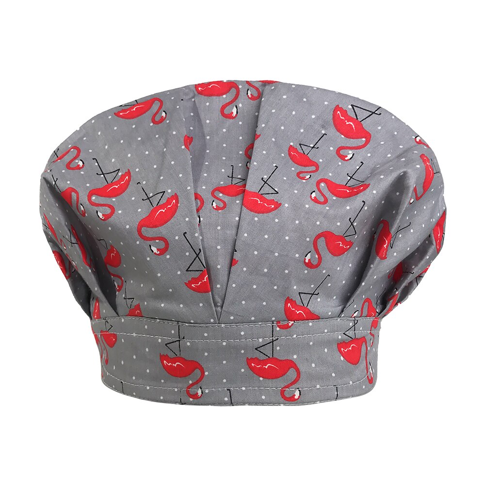 Verpleegkundige Caps Kleine Bloemen Pring Hoeden Verstelbare Lange Haar Scrub Cap Schoonheidssalon Verpleging Cap Laboratorium Pet Shop Scrub hoeden: hat 32017