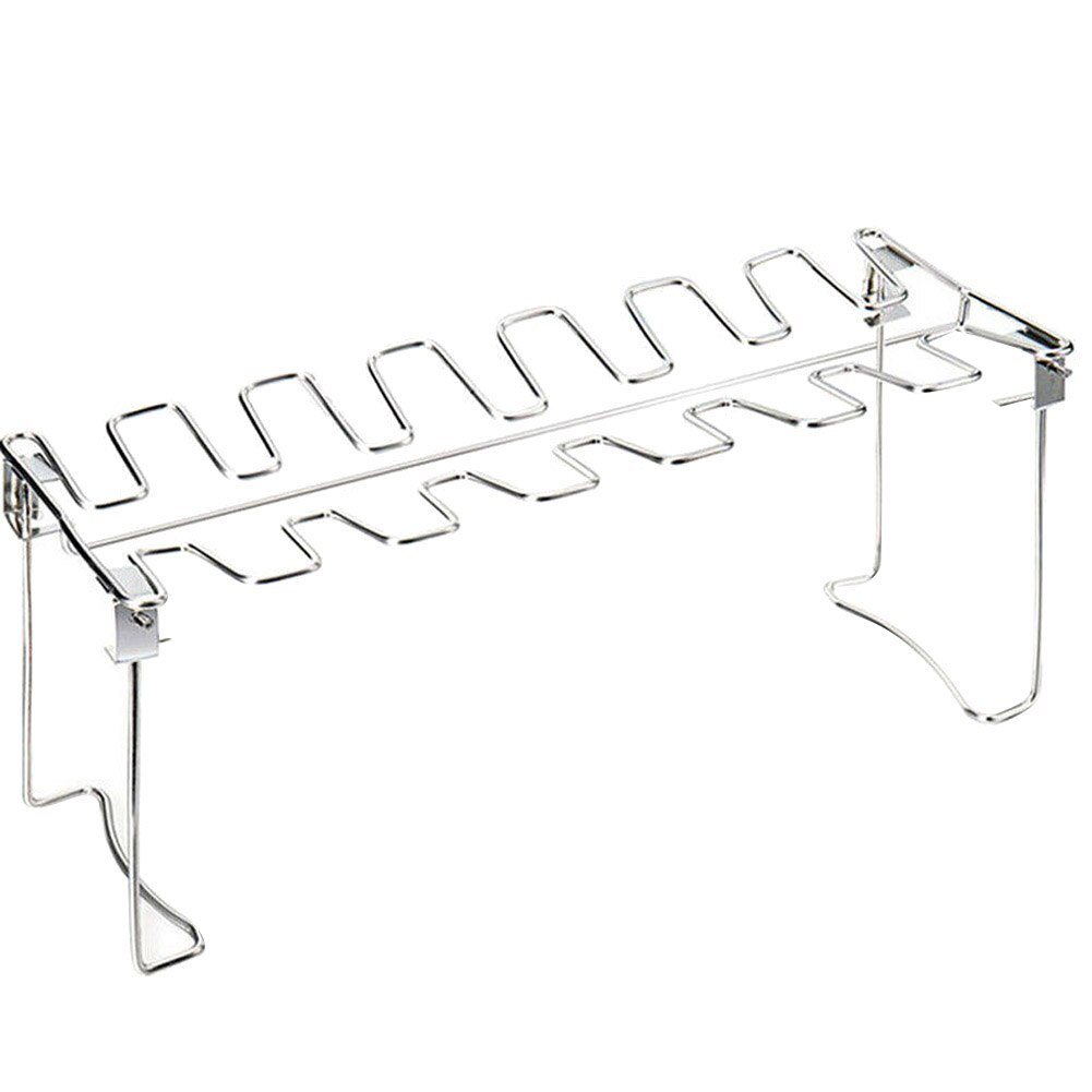 Kitchen BBQ Accessories tainless Steel Chickens Leg Drumstick Grill Stand Holder Barbecue Non-stick Rack: Grill