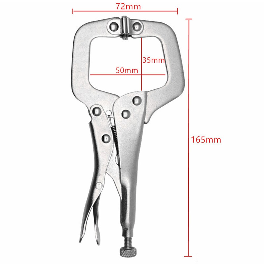 Multi-function Locking Clamp 6.5in Adjustable Vise Grip Welding Clamp C-clamp Sheet Steel Clamp Pliers Woodworking Clamps Clips