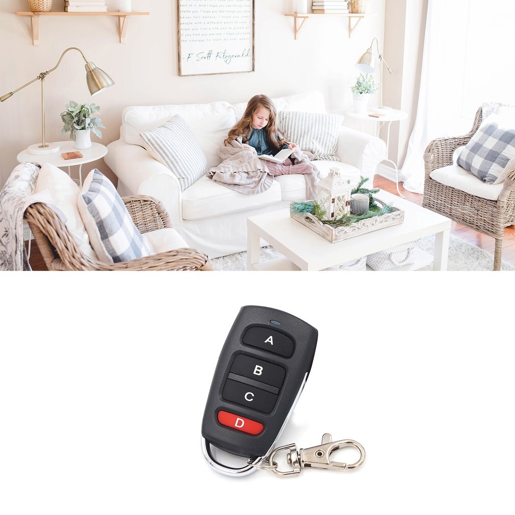 Kopiëren Afstandsbediening 433.92Mhz Klonen Duplicator Draadloze 4 Toetsen Universele Waterdichte Handvat Garage Gate Elektrische Deur Sleutel