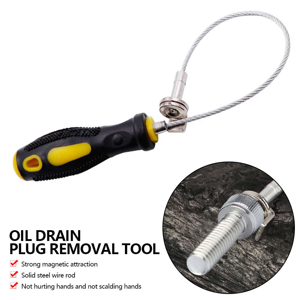 Auto Magnetische Olieaftapplug Removal Tool Olieplug Remover Wrench Anti Verbranden Auto Olieaftapsleutel Auto Reparatie Onderhoud