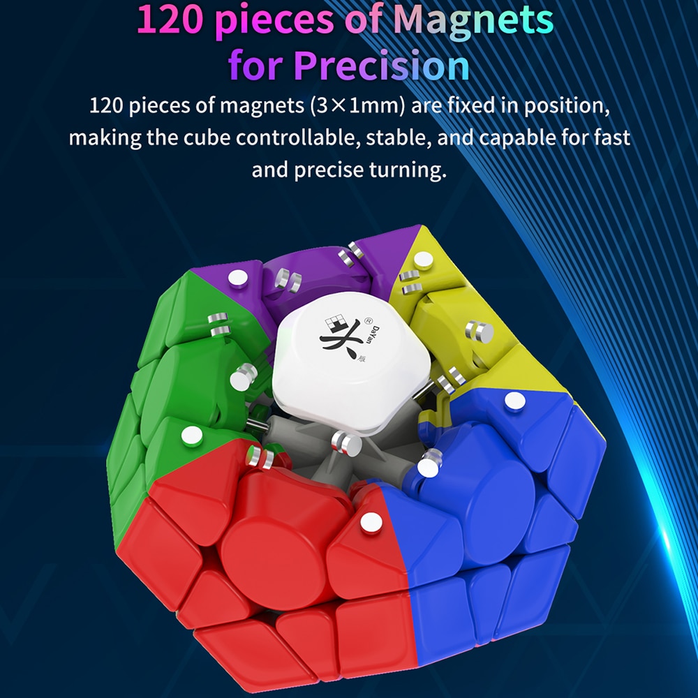 Originale DaYan megaminx V2 M 12 lati puzzle cubo magnetico Dayan 3x3 dodecedro cubo magico giocattoli educativi per bambini