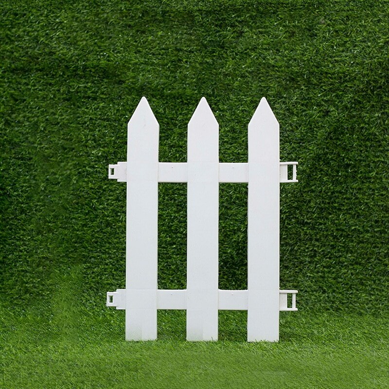 Mini Round Fence Garden Plastic Fence Indoor Outdoor Lawn Patio DIY Fence