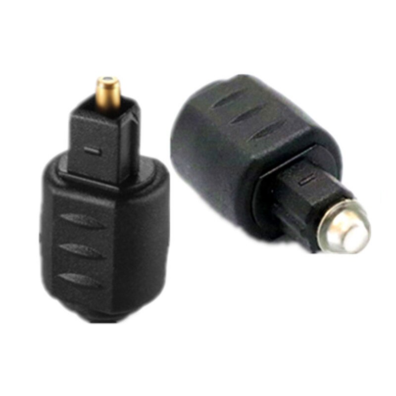 Jack da 3.5mm a spina Toslink digitale testa quadrata maschio a testa tonda convertitore Audio fibra ottica femmina mini adattatore O ottico